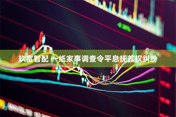玖富智配 一纸家事调查令平息抚养权纠纷